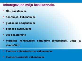 ÕHUSAASTUMINE-SAASTETASUD; SAASTEKVOODID #5
