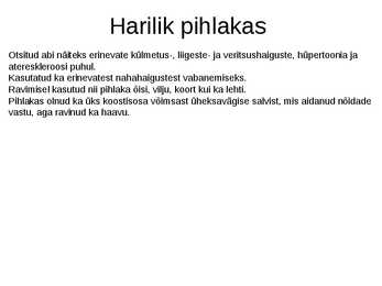 Puittaimed toiduks-ravimiks ja mürgiks-ettekanne #23