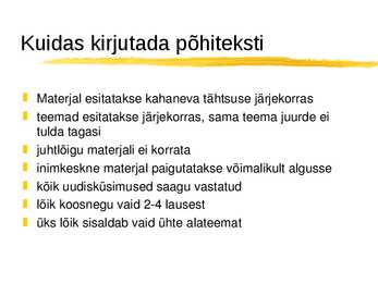 Uudise ülesehitus #13