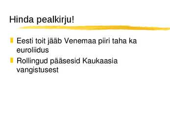 Uudise ülesehitus #15