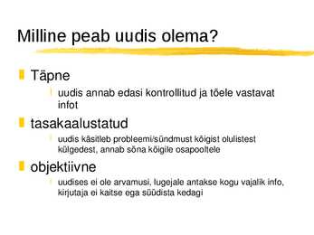 Uudise ülesehitus #3