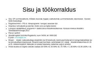 SP1 Sotsiaalpsühholoogia kontspekt #4
