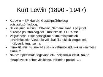 SP1 Sotsiaalpsühholoogia kontspekt #8