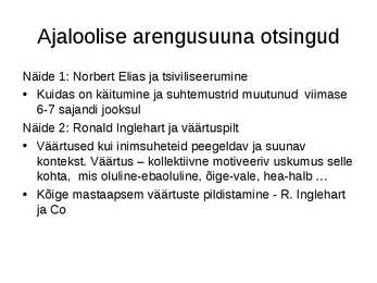 SP2 Inimsuhete ajalugu #8