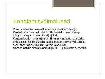 Puukentsefa-liit ja hepatiit #6