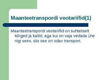 Maanteetransport #5