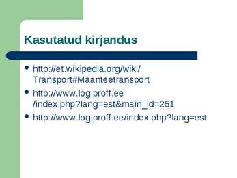 Maanteetransport #9