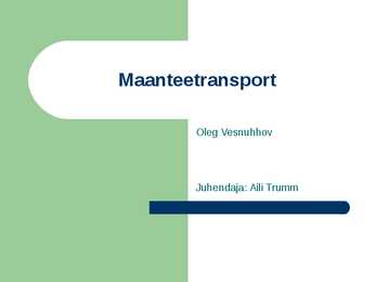 Maanteetransport