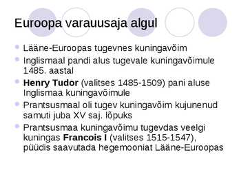 VARAUUSAEG #2