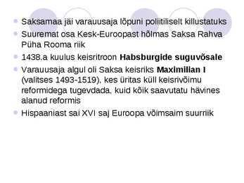 VARAUUSAEG #3