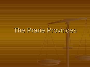 Kanada preeria provintsid