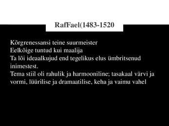 Kunst Itaalias 16 sajandil-Leonardo ja Raffael #18