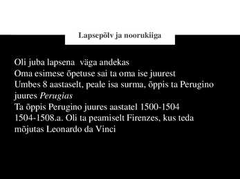 Kunst Itaalias 16 sajandil-Leonardo ja Raffael #19