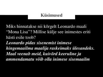 Kunst Itaalias 16 sajandil-Leonardo ja Raffael #28