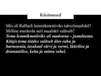 Kunst Itaalias 16 sajandil-Leonardo ja Raffael #29