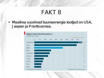 10 huvitavat fakti tuumaenergia kohta #9