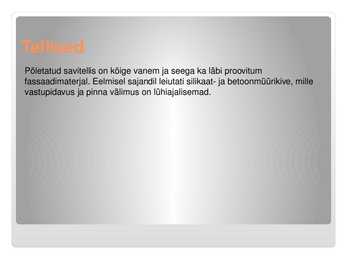 Erinevad fassaadikivid #5