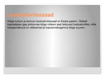 Erinevad fassaadikivid #6