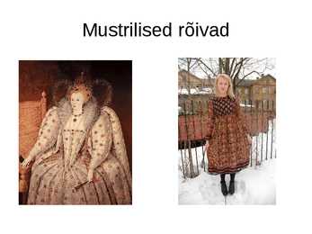 Rõivaste ajalugu ja tänapäev #8