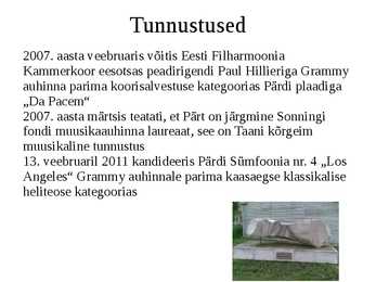 Arvo Pärt esitlus #6