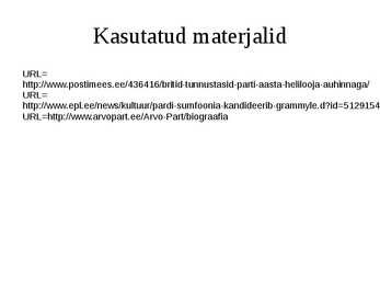 Arvo Pärt esitlus #8