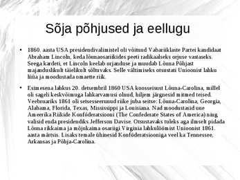 Ameerika ühendriikide kodusõda #2