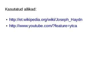 J Haydn #8