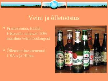 Peamiste põllumajandussaaduste tootmise ja töötlemise geograafia #11