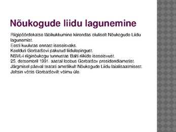 Nõukogude Liidu lagunemine #17