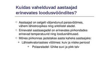Astronoomilised aastaajad #5