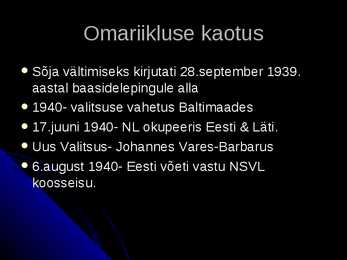 Eesti teise maailmasõja ajal #2