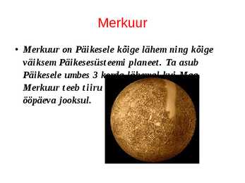 Maa-tüüpi planeedid #2