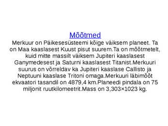 Maa-tüüpi planeedid #6