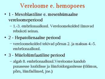 Vereloome e-hemopoees