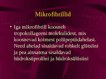 Histoloogia ja embrüoloogia - Sidekoe kiud #5