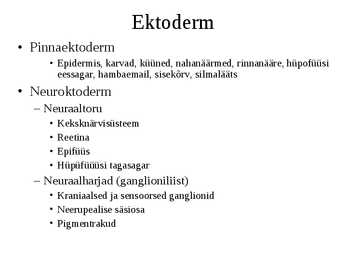 Embrüoloogia #15