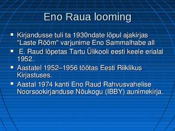 Eno Raud #3