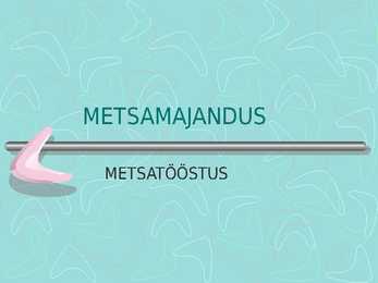 Metsamajandus