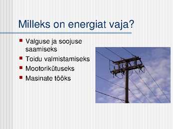 Energiamajandus #3