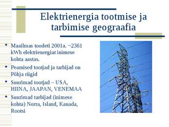 Elektroenergeetika #4