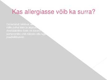 Erinevate allergiate tekkimine ja vältimine puidugatöötamisel #5