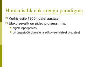 Karjääriplaneerimise paradigmad ja teooriad #11