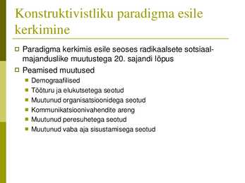 Karjääriplaneerimise paradigmad ja teooriad #17