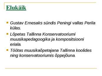 Gustav Ernesaks #3