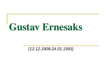 Gustav Ernesaks