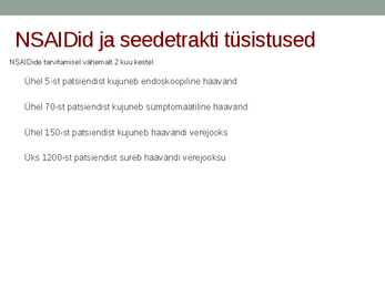 Mittesteroidsete põletikuvastaste ravimite farmakoloogia #37