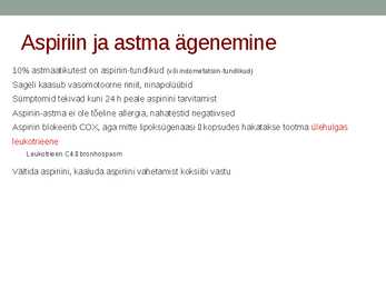 Mittesteroidsete põletikuvastaste ravimite farmakoloogia #56