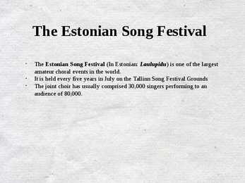 MUSIC IN ESTONIA #3