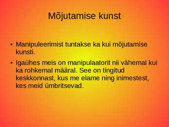 Manipuleerimine #2
