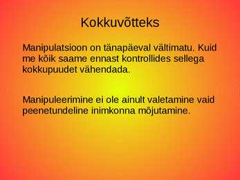 Manipuleerimine #8